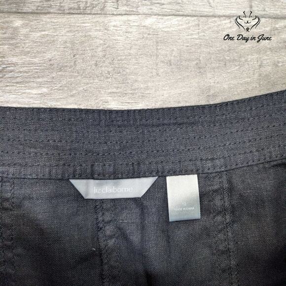 Liz Claiborne Linen Midi Skirt Size 12 - Picture 2 of 5